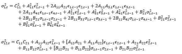 Variance/Covariance Equations Example